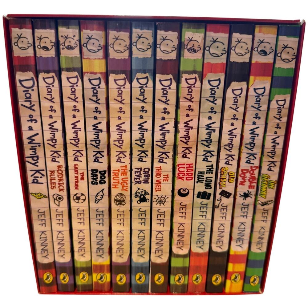Diary Of A Wimpy Kid Box Of Books Box Set Paperback Books 1-12 Jeff Kinney New